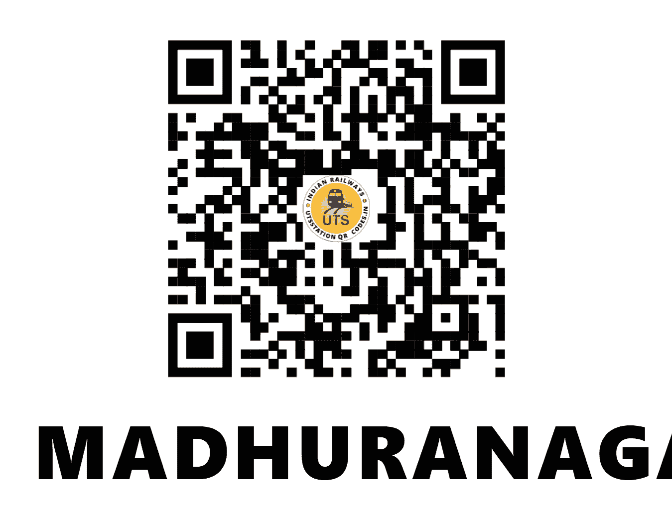 UTS QR Code for MADHURANAGAR - MDUN (SC - ANDHRA PRADESH)
